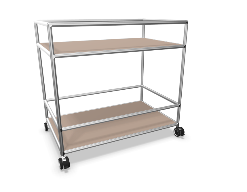 Bosse Solutions Servierwagen Chromgestell Schnelllieferprogramm