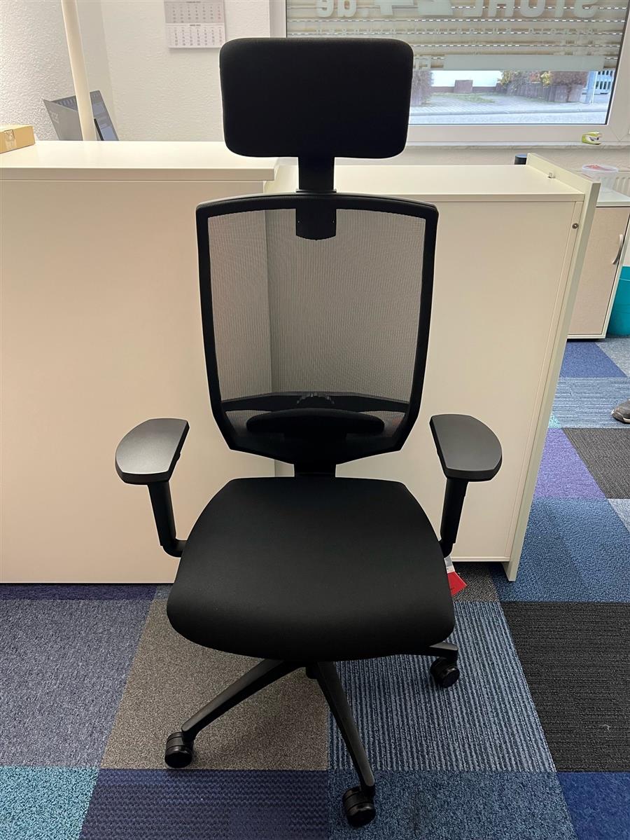 Dauphin Stilo 6798 Drehstuhl Netz Kopfstütze Ausstellungsstück