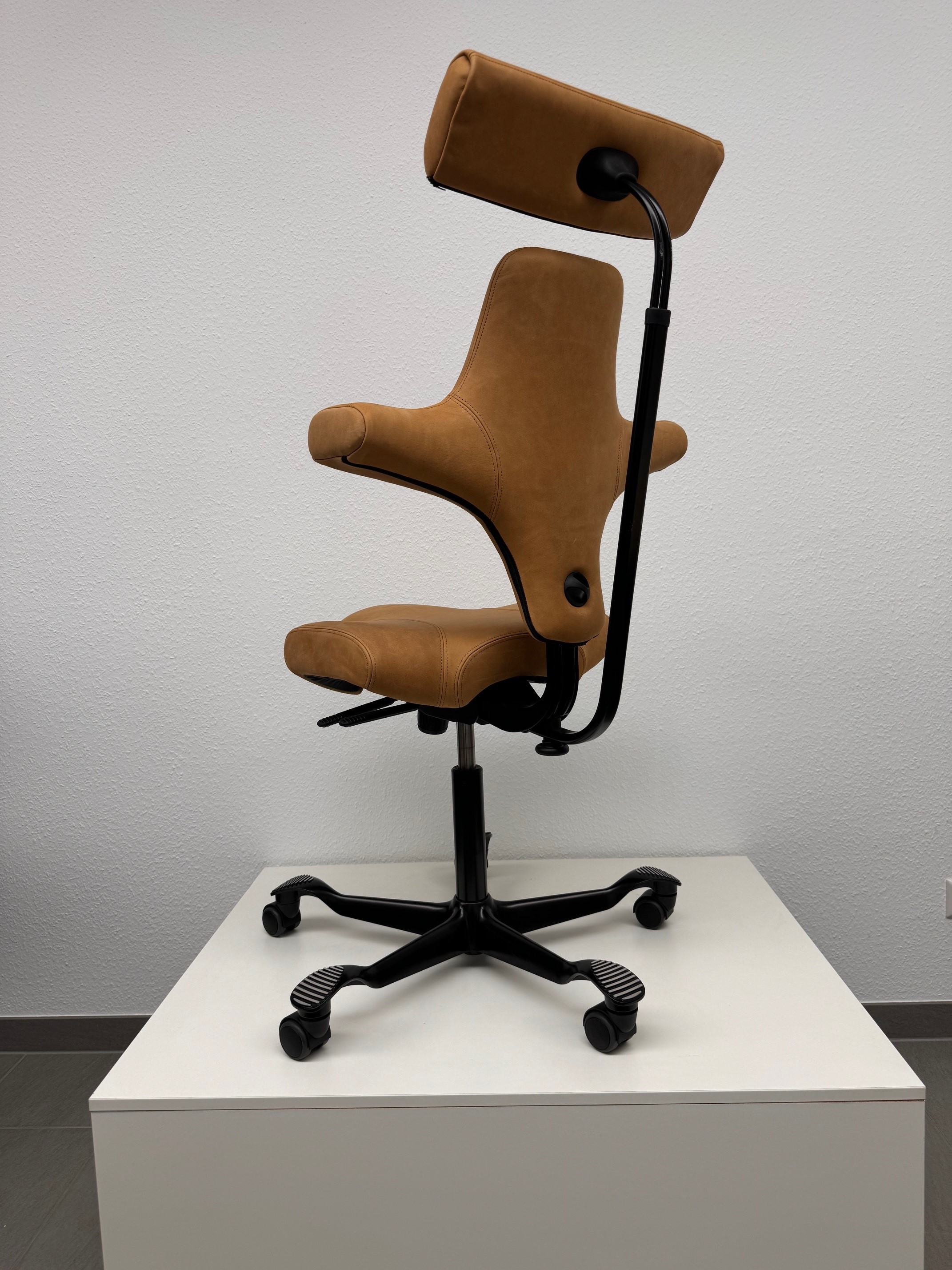 HAG Capisco 8107 - Ausstellungsstück - Bezug Antik Leder Braun