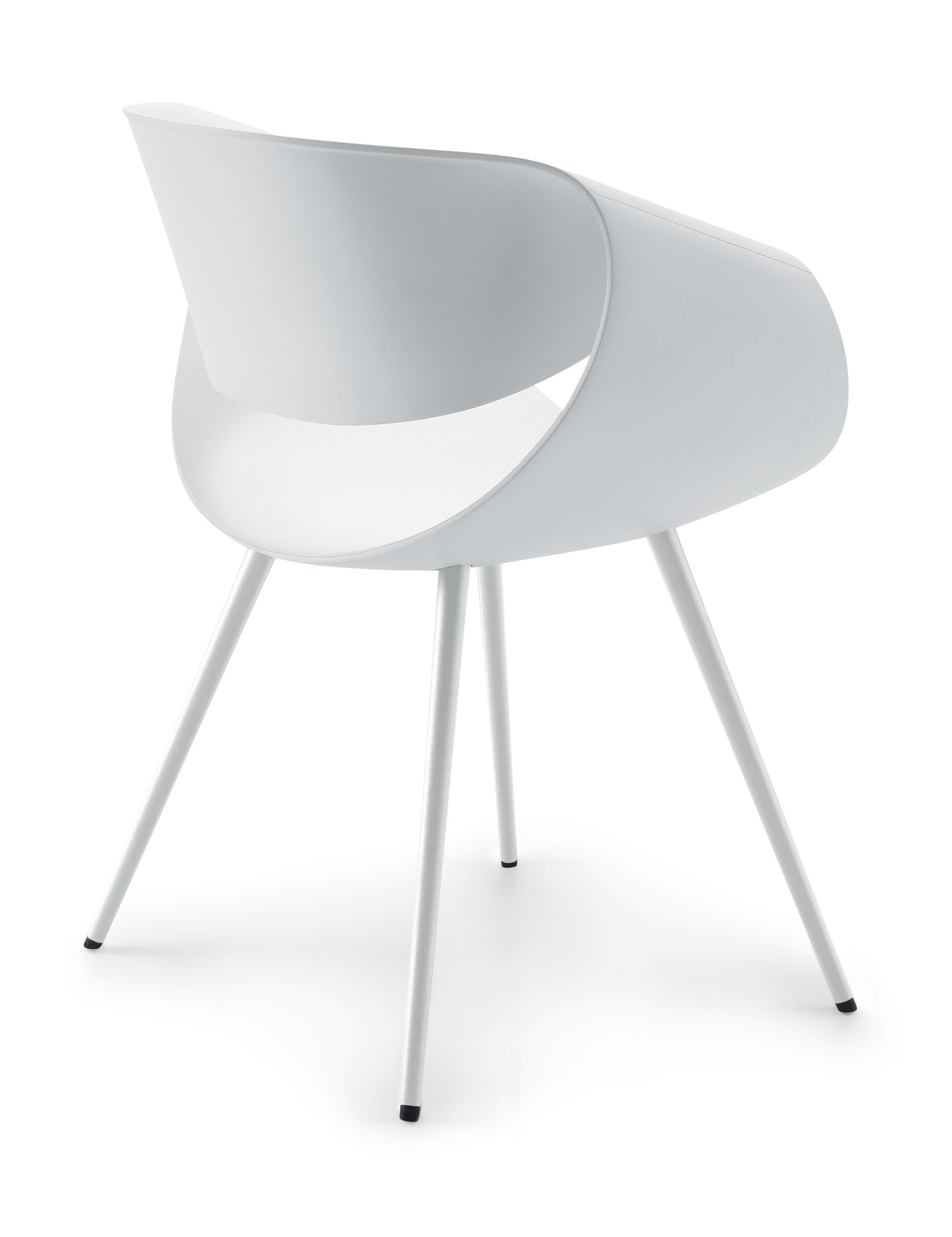 Züco Little Perillo Besucherstuhl Kunststoff Weiß, Gestell Weiß