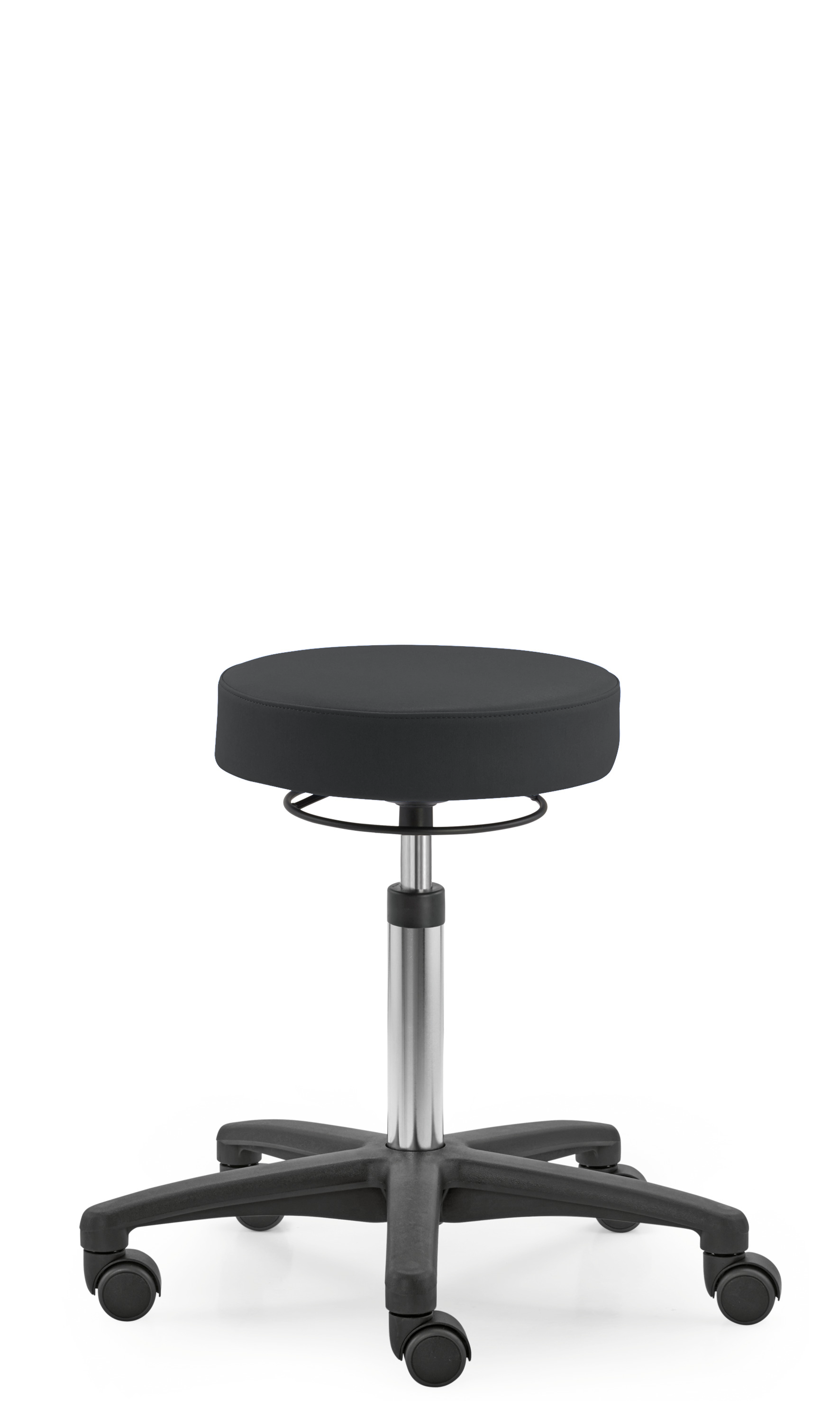 Dauphin IS 1999 Tec Basic Labor- und Werkstatthocker in Kunstleder Valencia Schwarz Sofort Lieferbar !