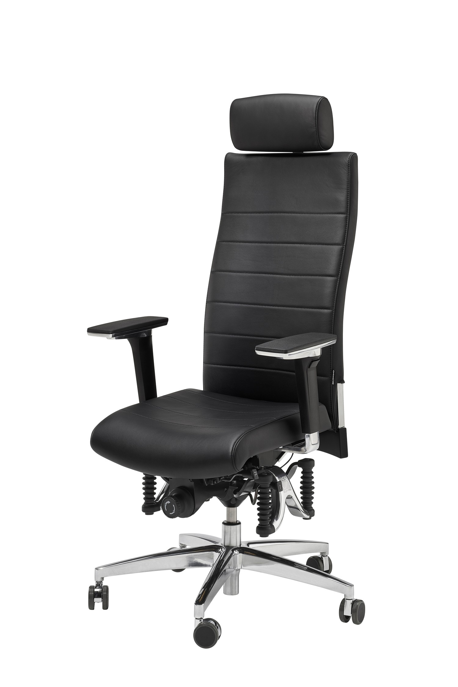 Haider Bioswing Bürodrehstuhl 670 IQ Leder mit Nackenstütze Sofort Lieferbar