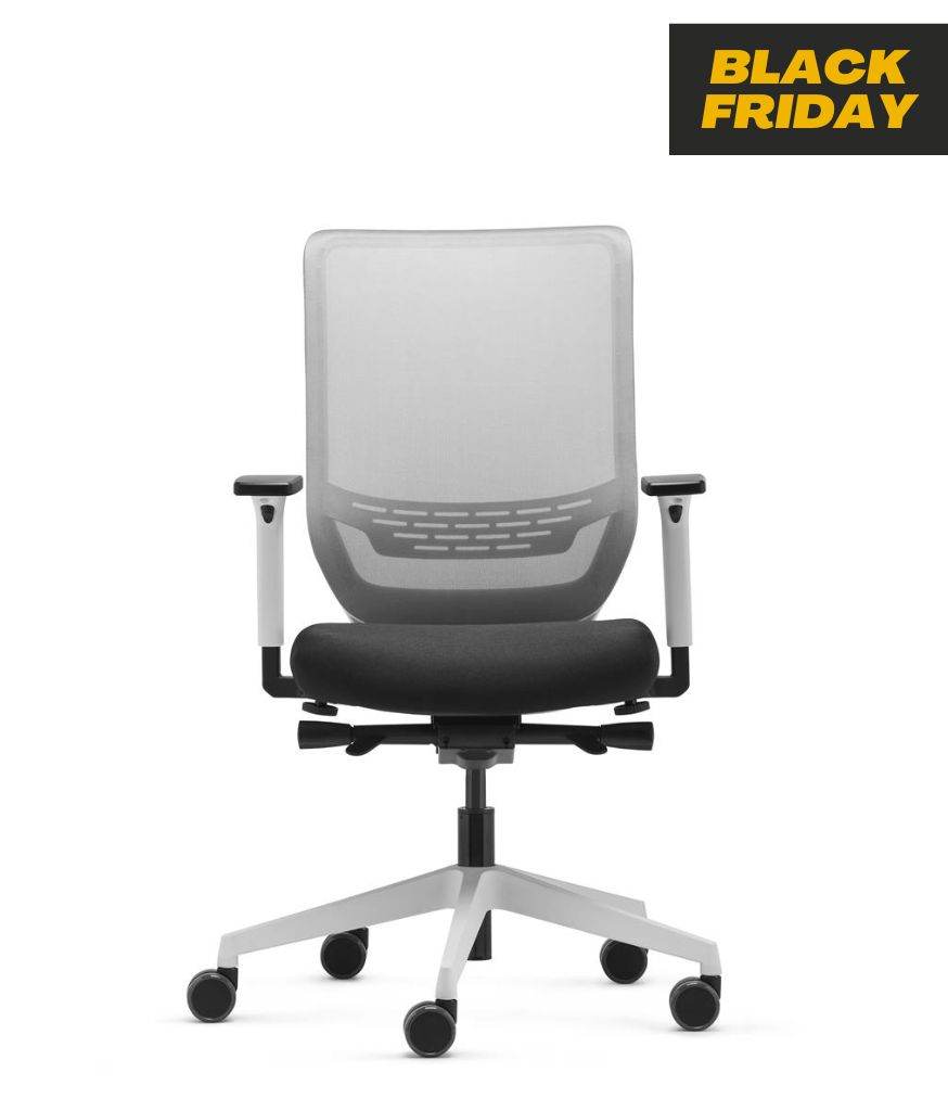 Dauphin Sync 2 SC 9242 Pro Drehstuhl Weiß mit Netzrücken Trendoffice Sofort Lieferbar