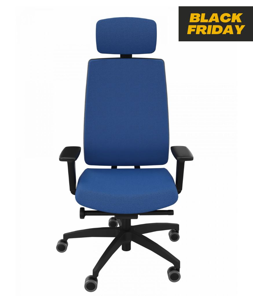 Dauphin Indeed Operator 7048 Drehstuhl mit Kopfstütze Polster Rückenlehne in Azurblau Sofort Lieferbar!