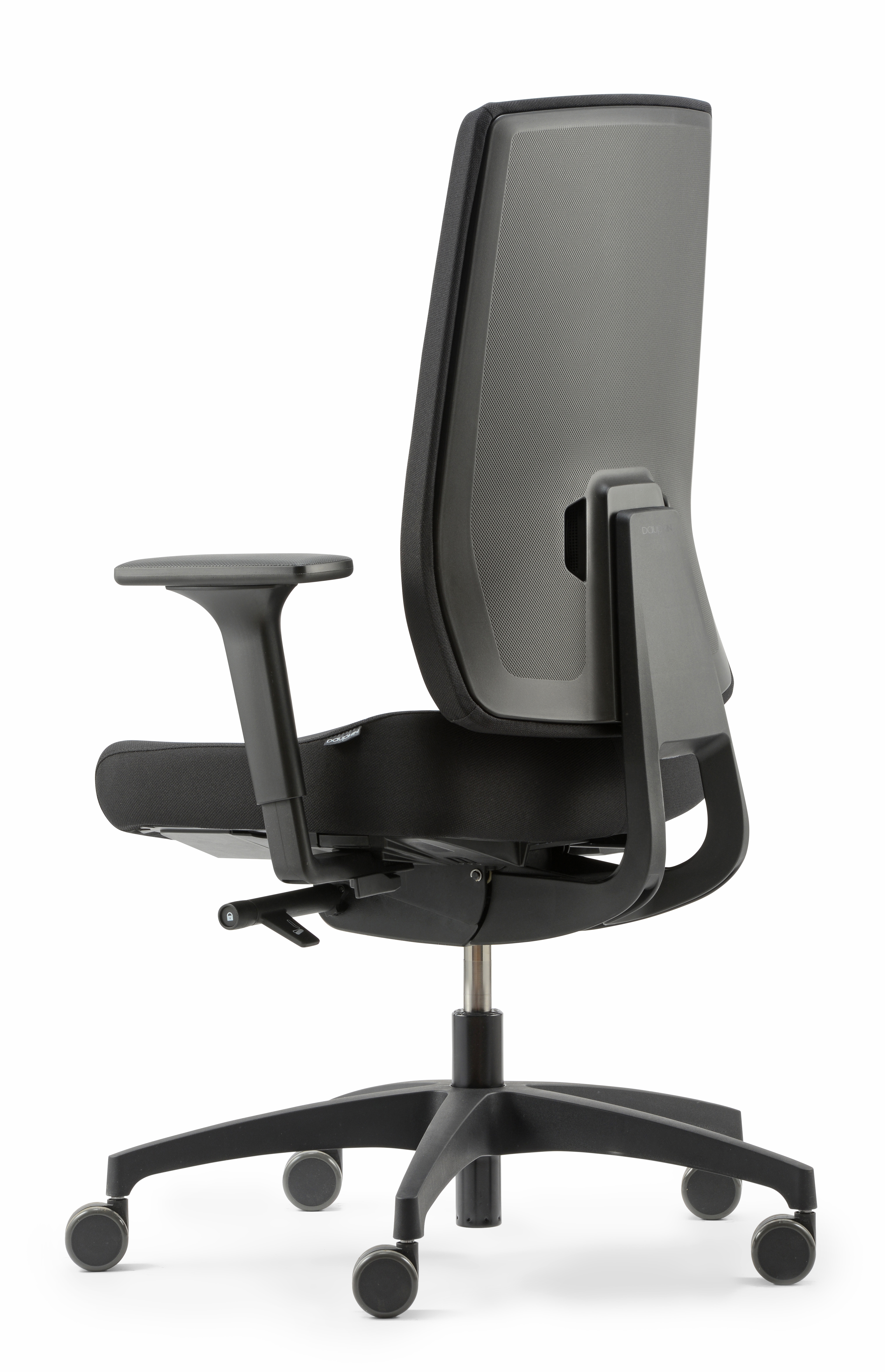 Dauphin Drehstuhl mit ergonomischen Bandscheibensitz Polster Schwarz Sofort Lieferbar!