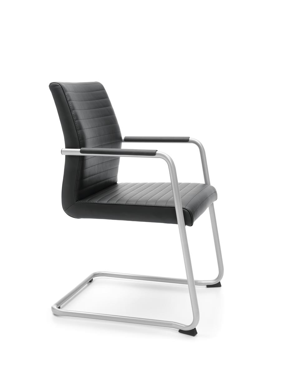 Profim Acos Pro Konferenzstuhl Freischwinger, Armlehnen, stapelbar