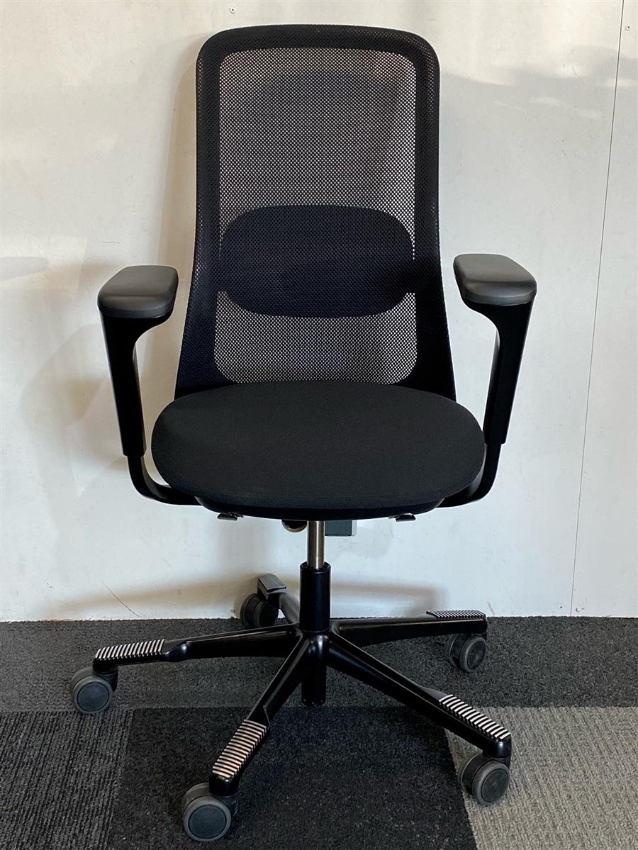 B-Ware: HAG Sofi 7500 Schwarz Slideback Drehstuhl Ausstellungsstück