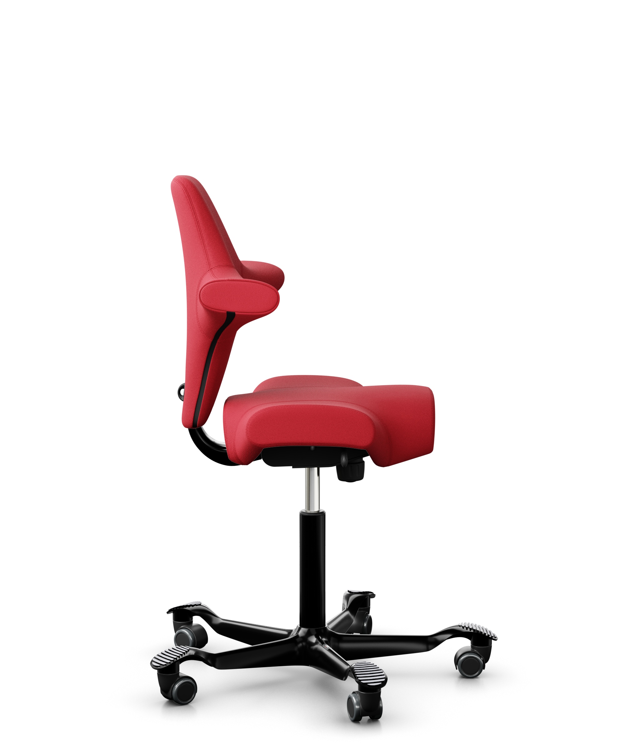 HAG Capisco 8106 Stoff Select Rot Gestell Schwarz