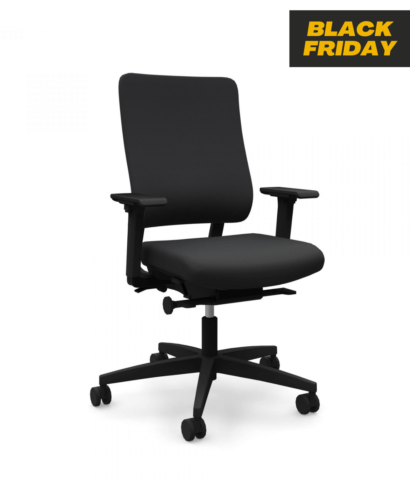 Viasit Drumback Work@home schwarz Bürodrehstuhl für Homeoffice