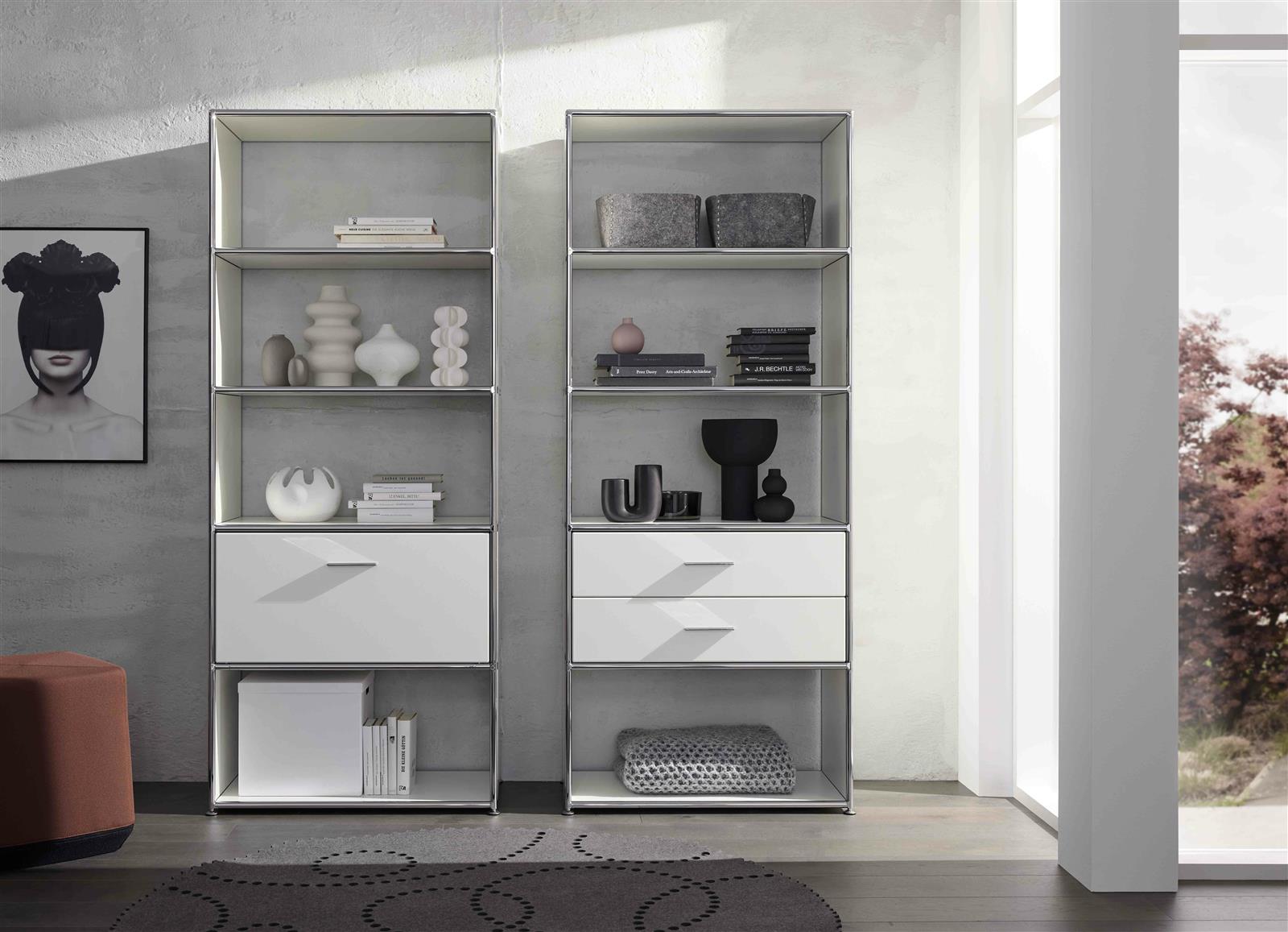 Bosse Solutions Schrank Chrom Weiss - Schnelllieferprogramm