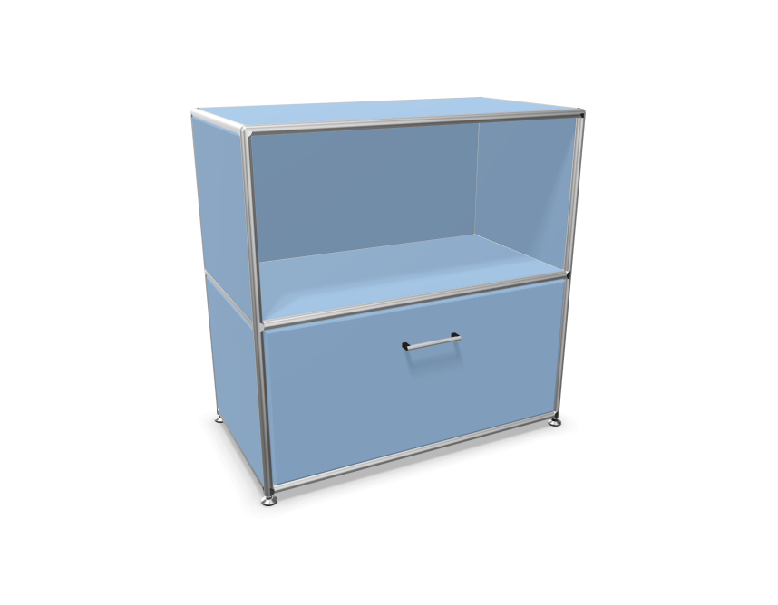Bosse Solutions Sideboard Le Corbusier Hellblau Chrom- Schnelllieferprogramm