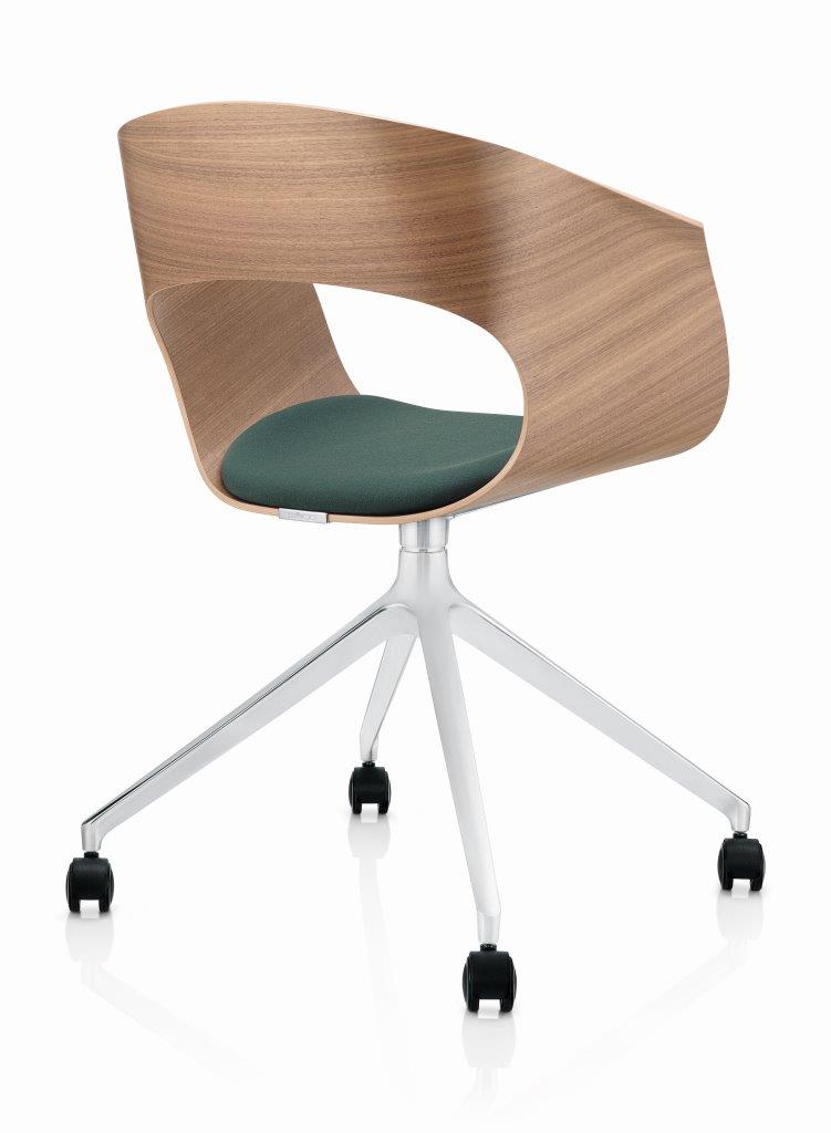 Züco Bonito Konferenzstuhl mit organischer Rückenlehne und 4-Stern Fußkreuz