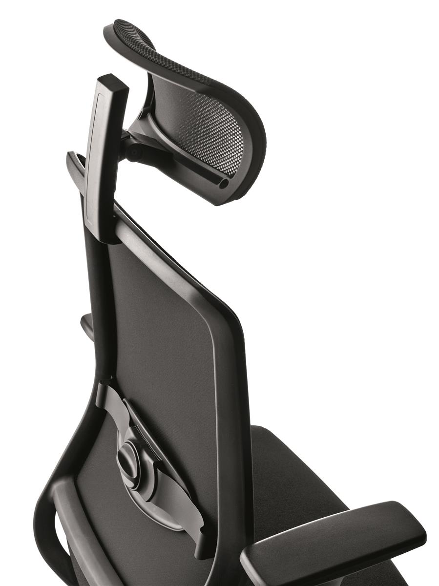 Profim VerisNet Bürostuhl Drehstuhl mit Netzrücken, Lordosenstütze und Kopfstütze