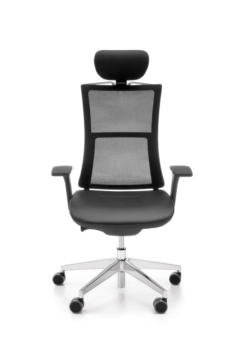 Profim Violle Bürostuhl Drehstuhl mit Netzrücken, Synchronmechanik und Kopfstütze