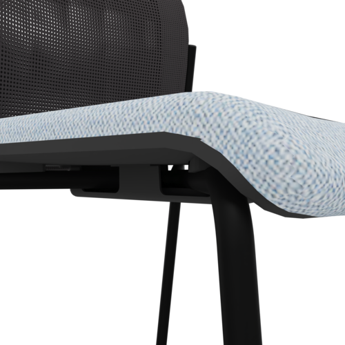 Viasit F2 Besucherstuhl Netz Vierfuß