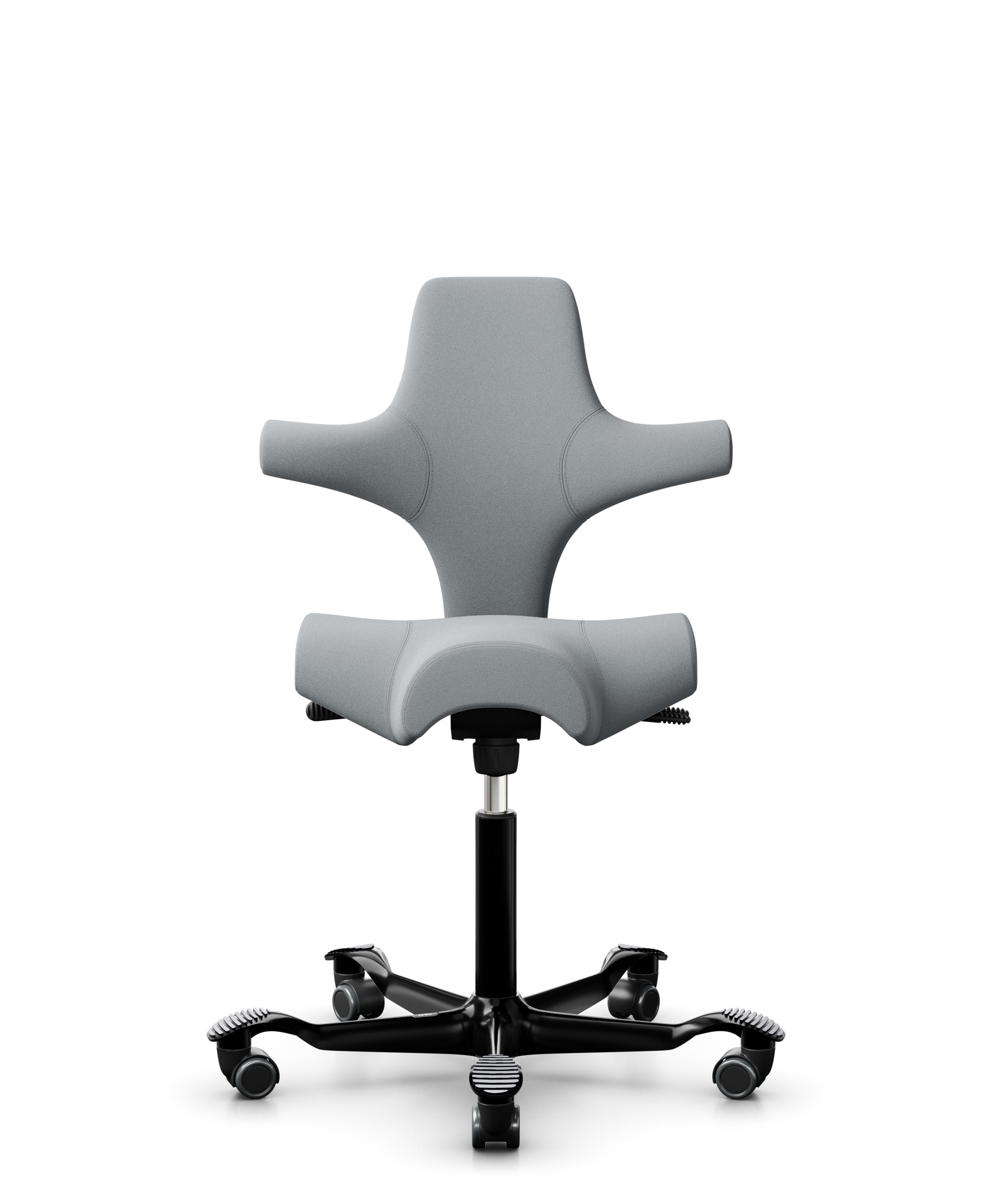 HAG Capisco 8106 Stoff Xtreme Hellgrau Gestell Schwarz