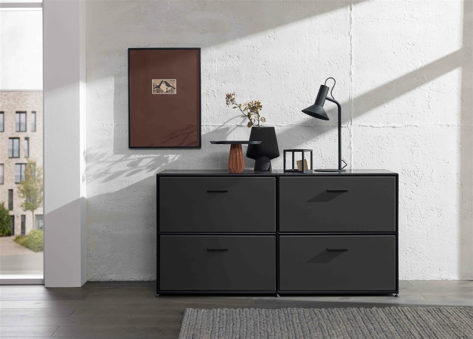 Bosse Solutions Sideboard Schwarz - Schnelllieferprogramm