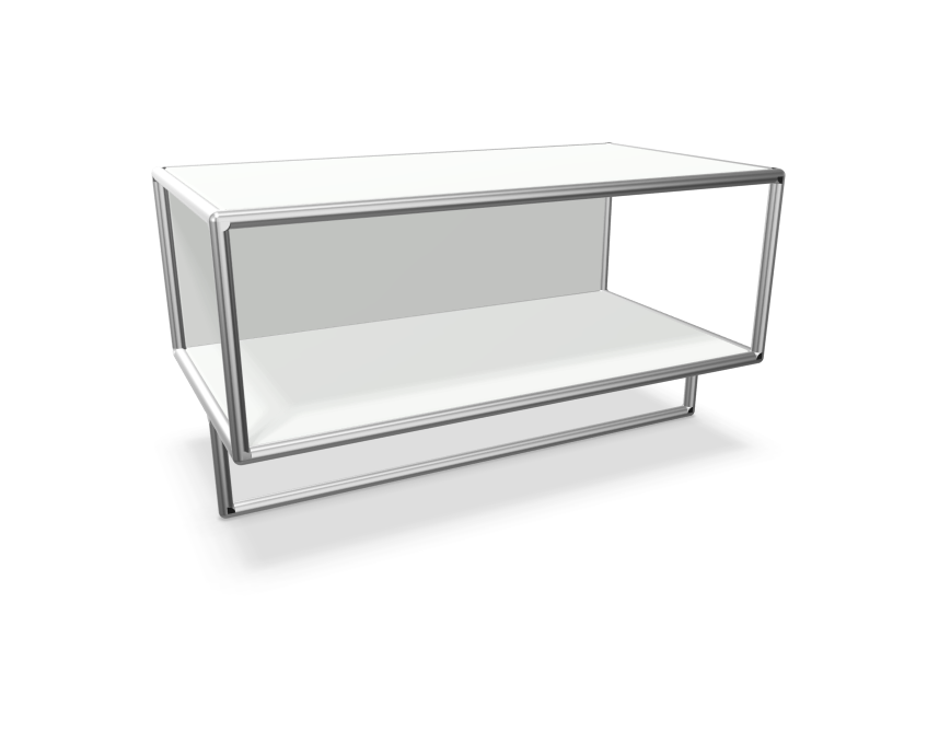 Bosse Solutions Hängegaderobe Chrom Weiss- Schnelllieferprogramm