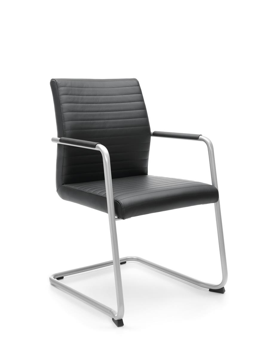 Profim Acos Pro Konferenzstuhl Freischwinger, Armlehnen, stapelbar