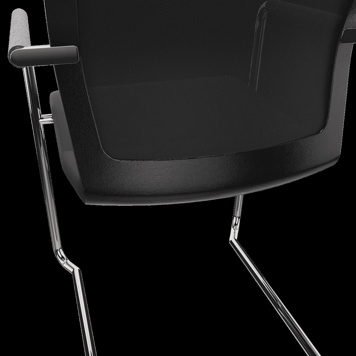 Dauphin Stilo mesh/style Freischwinger, stapelbar