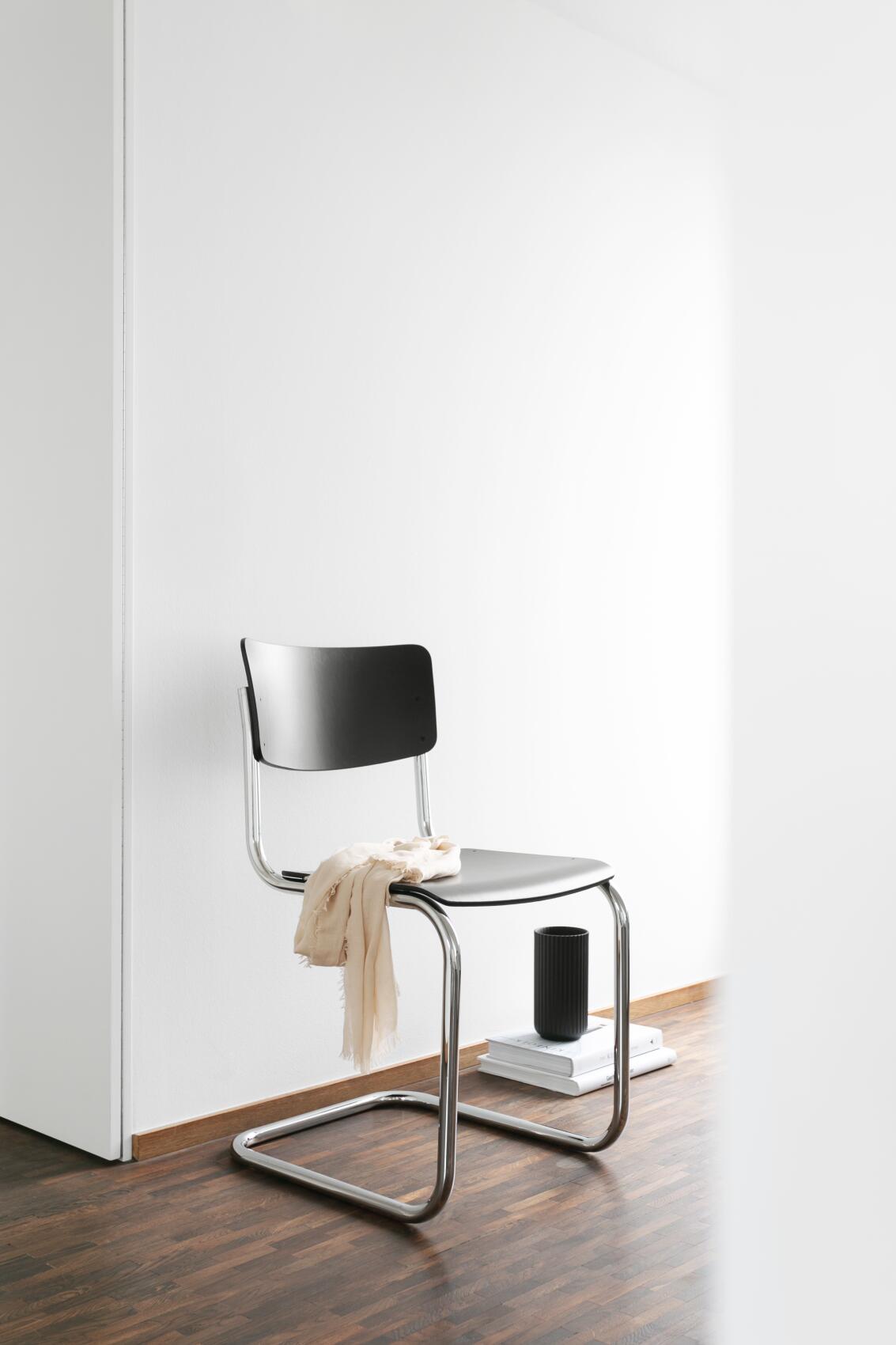 Thonet S43 Freischwinger Stuhl Buche schwarz Sofort Lieferbar