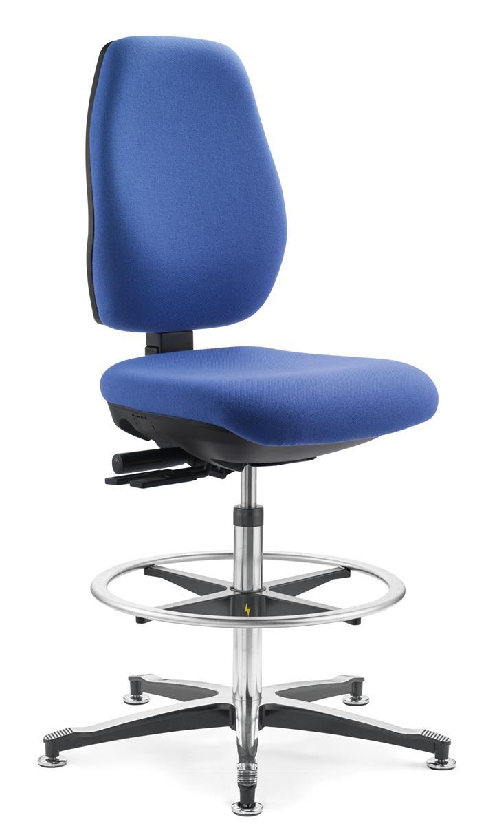 Dauphin IS 2087 Tec Arbeitsstuhl ESD mit Fußring frei konfigurierbar