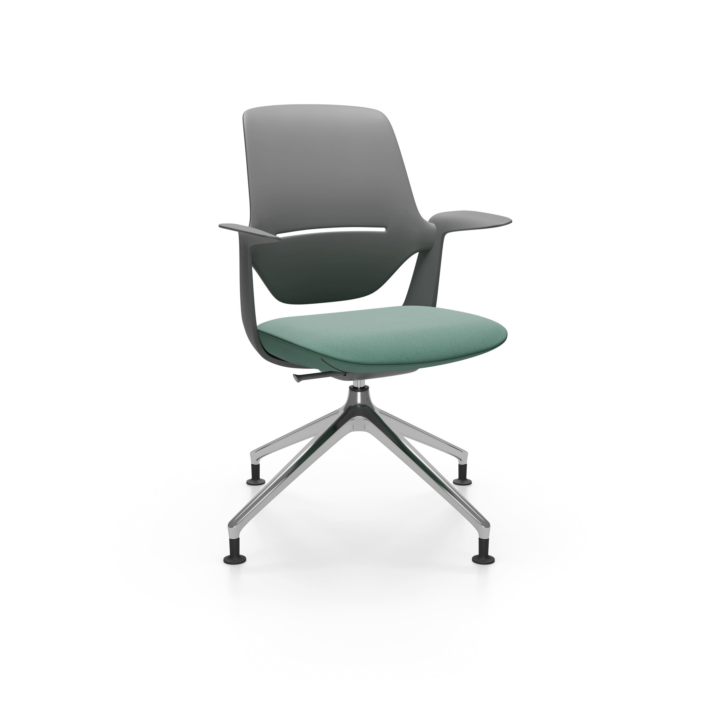 Profim Trillo Pro Bürostuhl Drehstuhl, Kunststoffrückenlehne, 4-armiges Fußkreuz, hoch