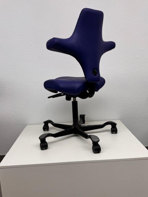 HAG Capisco 8106 - Ausstellungsstück - Bezug Leder Dunkelblau