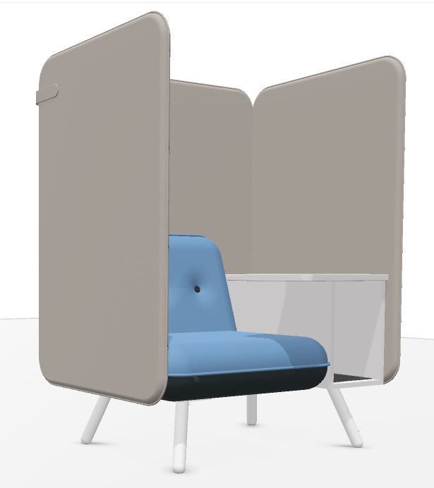 König+Neurath Net.Work.Place Sitzelement Ausstellungsstück