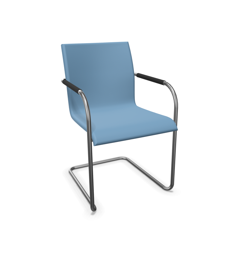 Thonet S 55 PFST Evo Freischwinger Stuhl stapelbar frei konfigurierbar