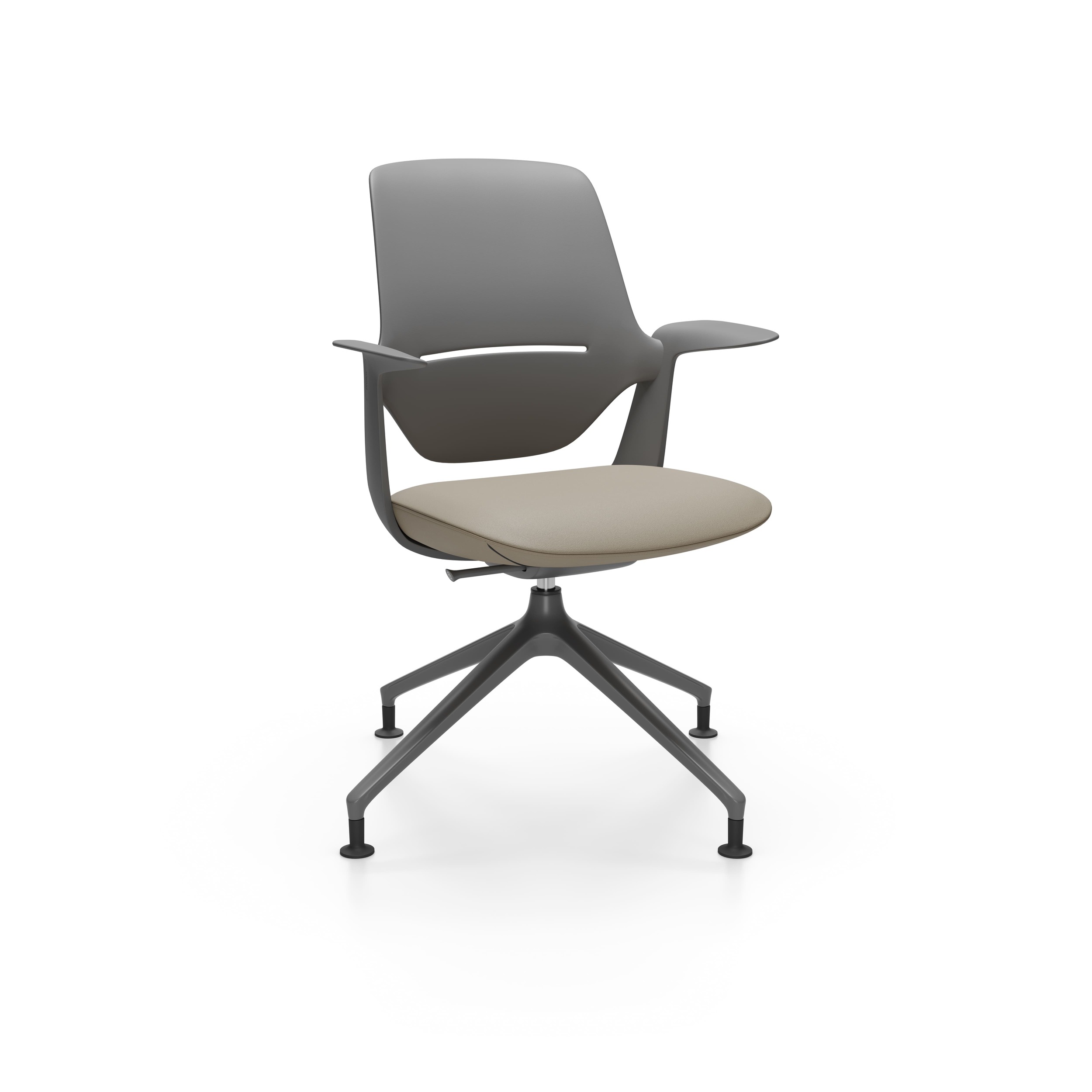 Profim Trillo Pro Bürostuhl Drehstuhl, Kunststoffrückenlehne, 4-armiges Fußkreuz, hoch