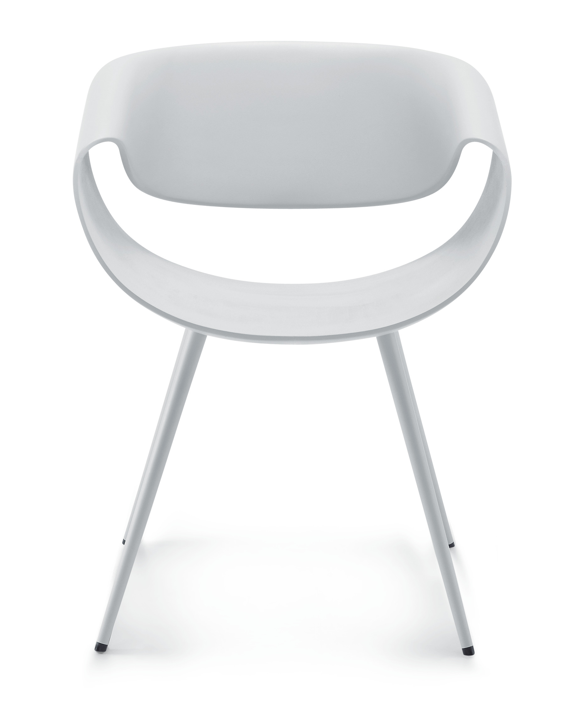 Züco Little Perillo Besucherstuhl Kunststoff Weiß, Gestell Weiß