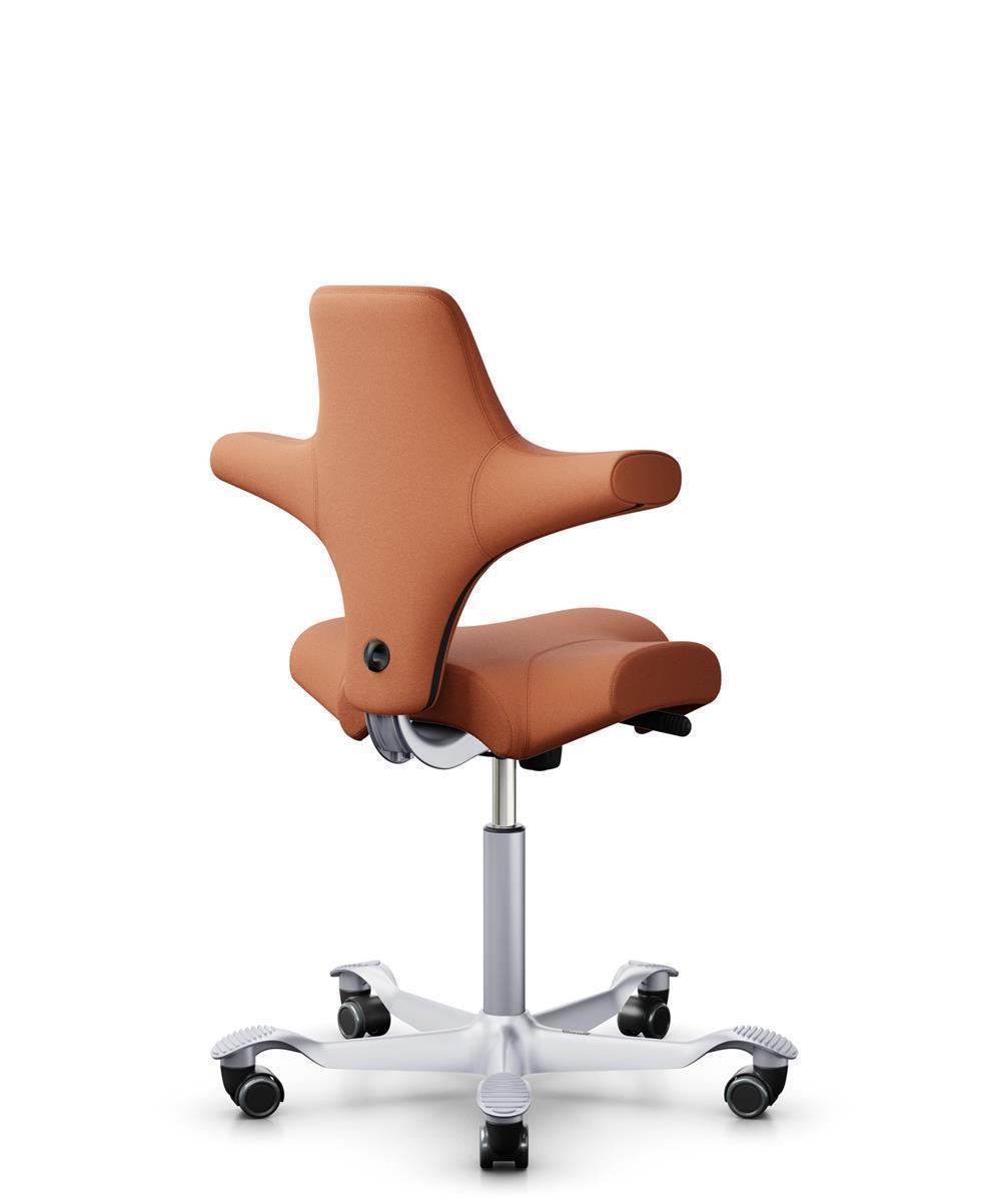 HAG Capisco 8106 Stoff Select Orange Gestell Silber