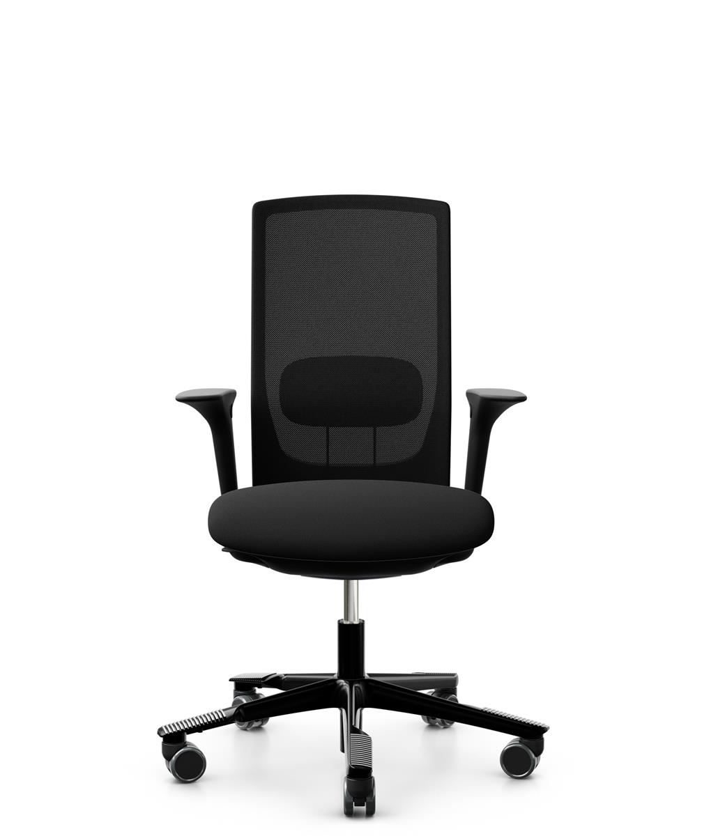 HAG Futu Mesh Schwarz 1100-F001 Drehstuhl mit Armlehnen Sofort Lieferbar