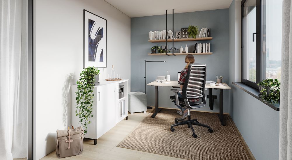 König+Neurath Active.T elektrisch höhenverstellbarer Schreibtisch - Jetzt Konfigurieren