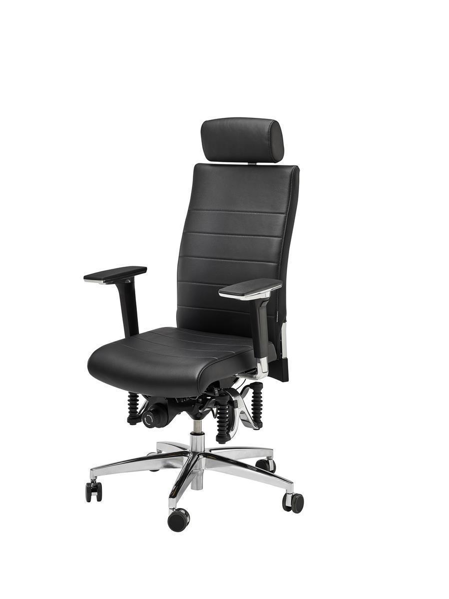 Haider Bioswing Bürodrehstuhl 660 IQ Leder m. Nackenstütze Sofort Lieferbar