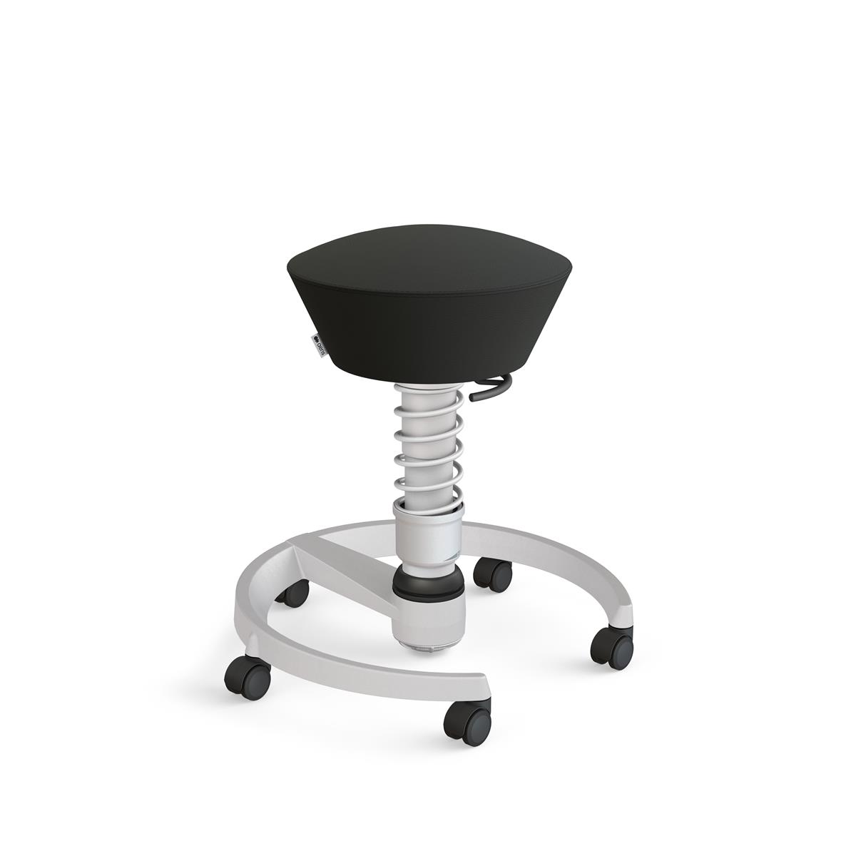 Aeris Swopper Kunstleder Schwarz auf Rollen - Sofort Lieferbar