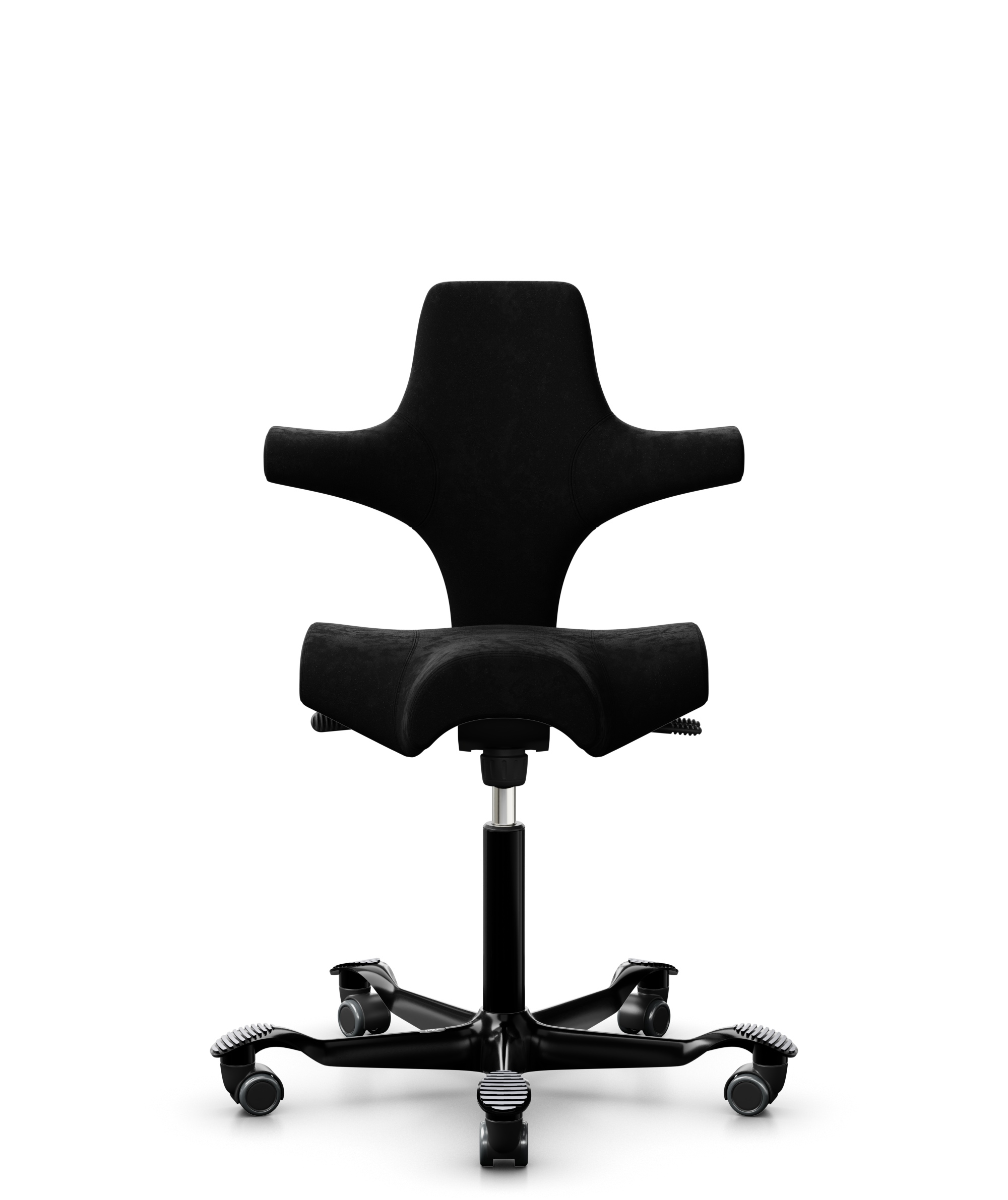 HAG Capisco 8106 Stoff Comfort+ Schwarz Gestell Schwarz