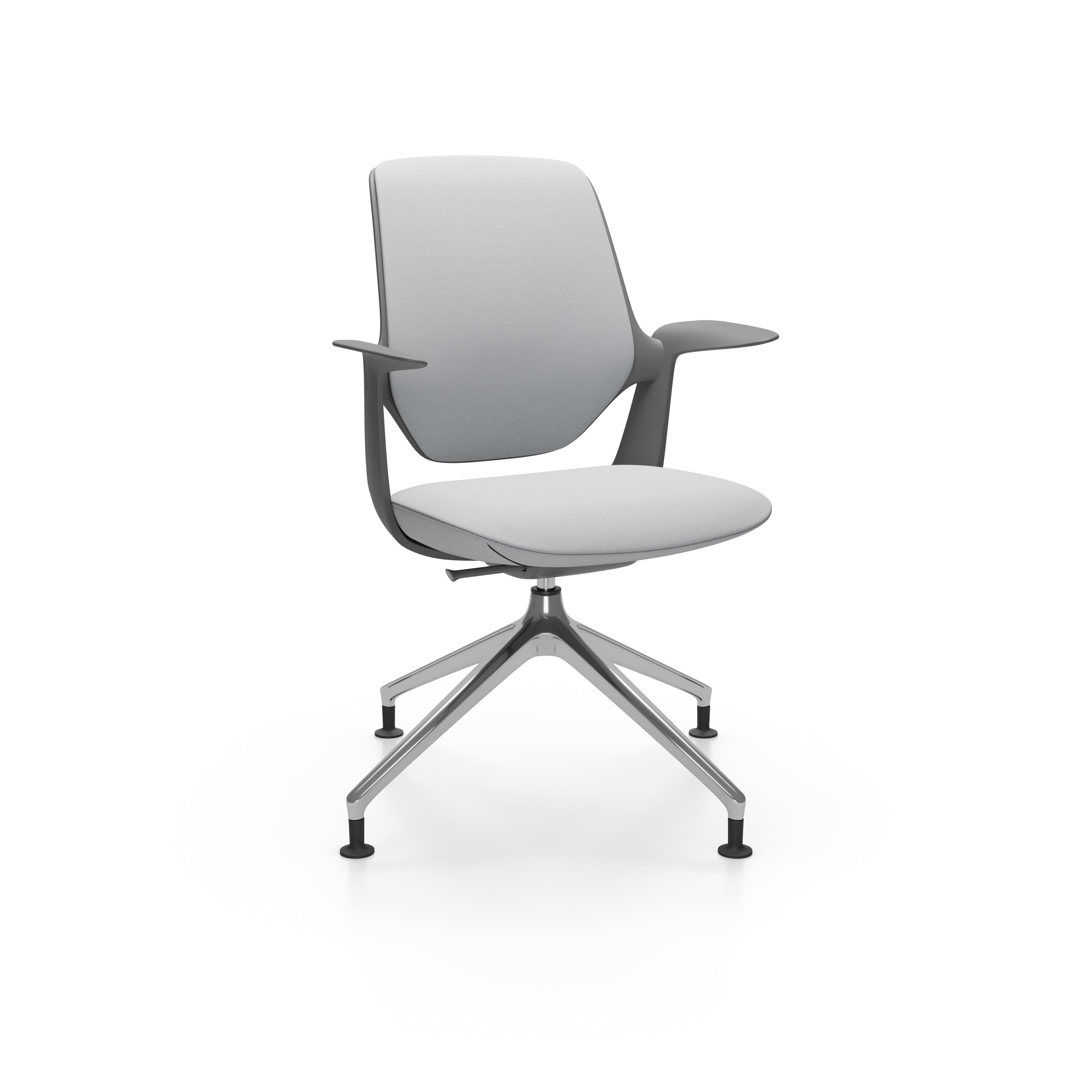 Profim Trillo Pro Bürostuhl Drehstuhl, gepolsterte Rückenlehne, 4-armiges Fußkreuz, hoch