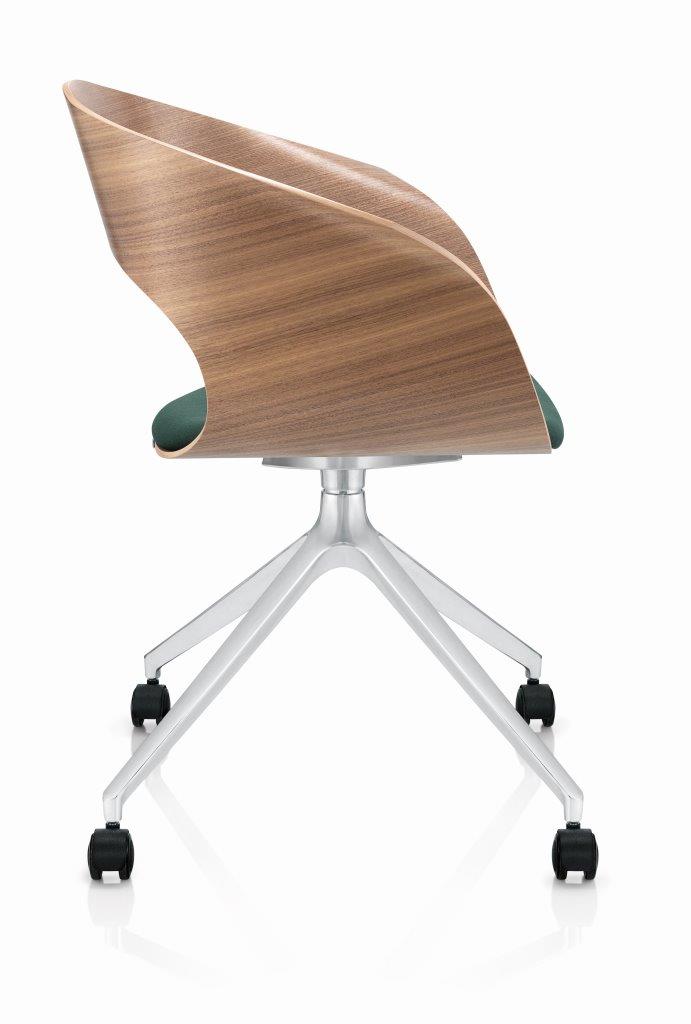 Züco Bonito Konferenzstuhl mit organischer Rückenlehne und 4-Stern Fußkreuz