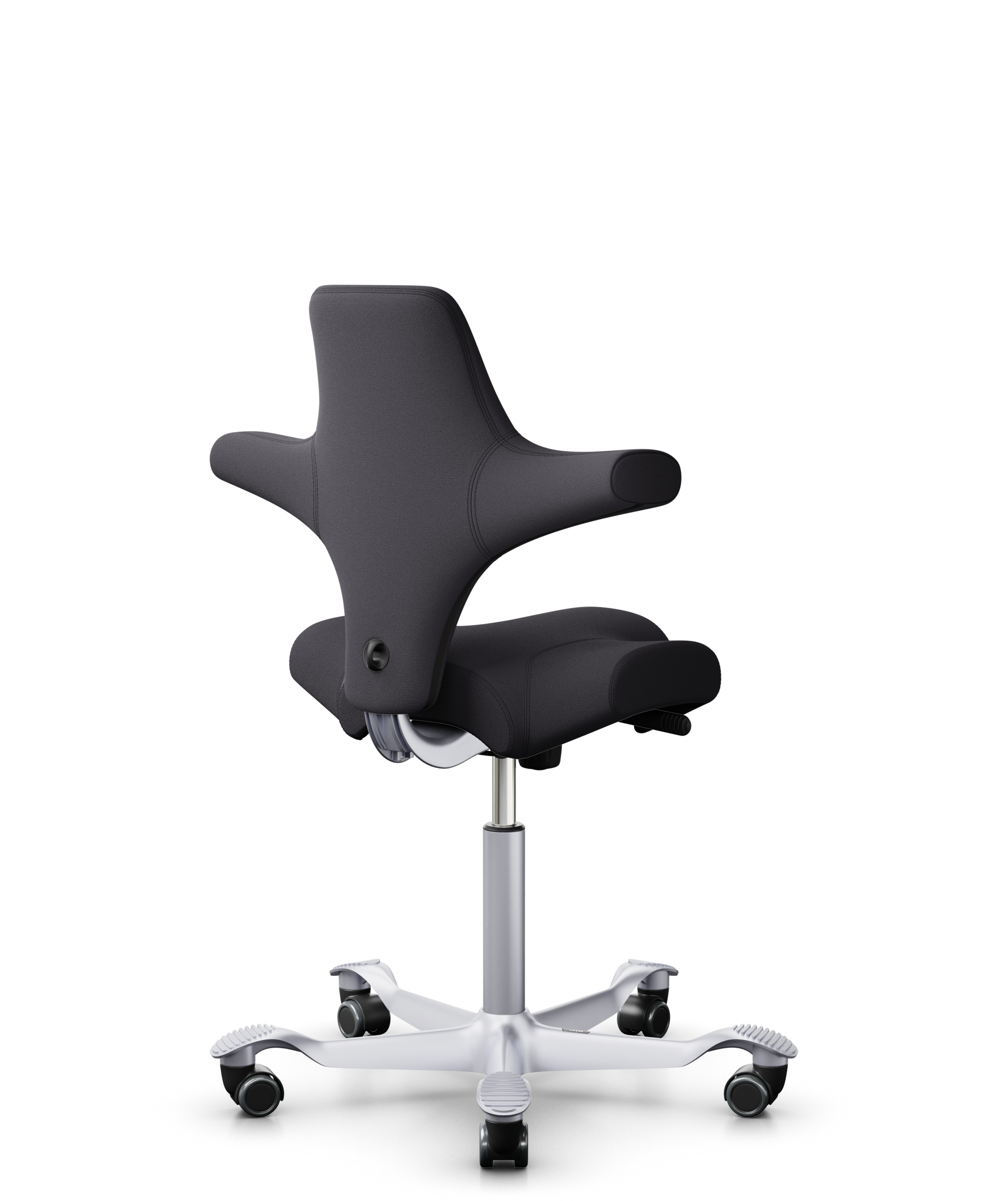 HAG Capisco 8106 Stoff Xtreme Dunkelgrau Gestell Silber