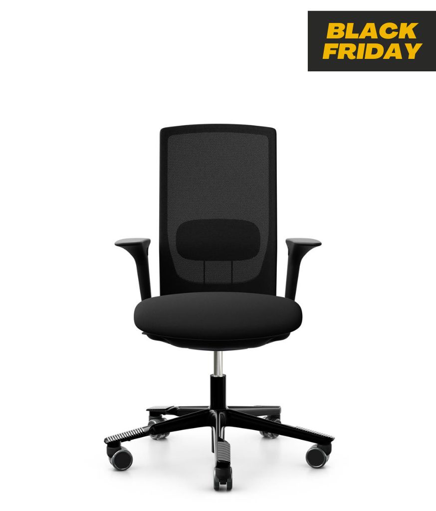 HAG Futu Mesh Schwarz 1100-F001 Drehstuhl Sonderaktion Baujahr 2020