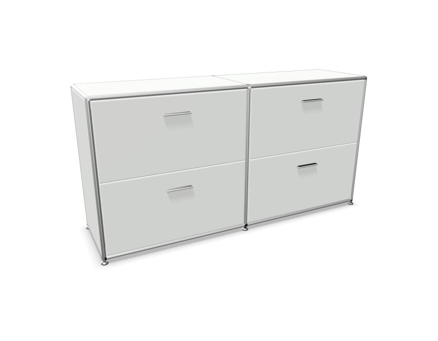 Bosse Solutions Sideboard Weiss Chrom- Schnelllieferprogramm