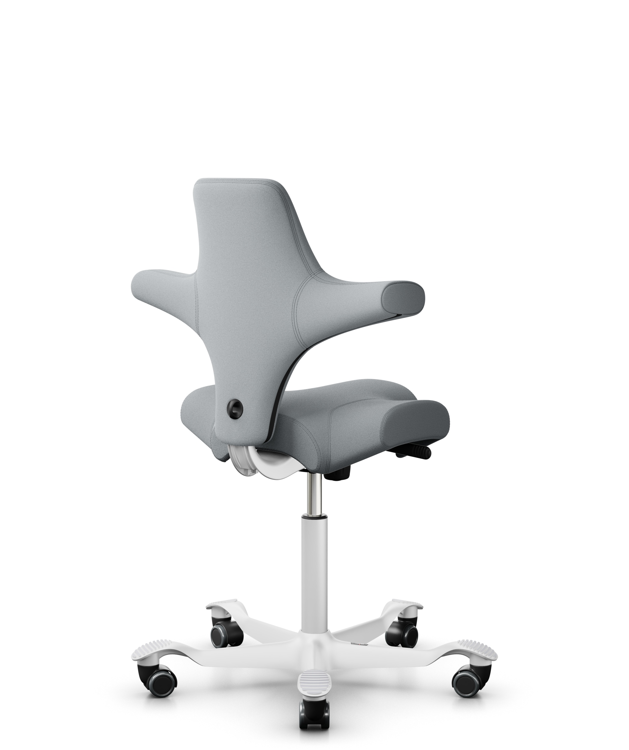 HAG Capisco 8106 Stoff Xtreme Hellgrau Gestell Weiss