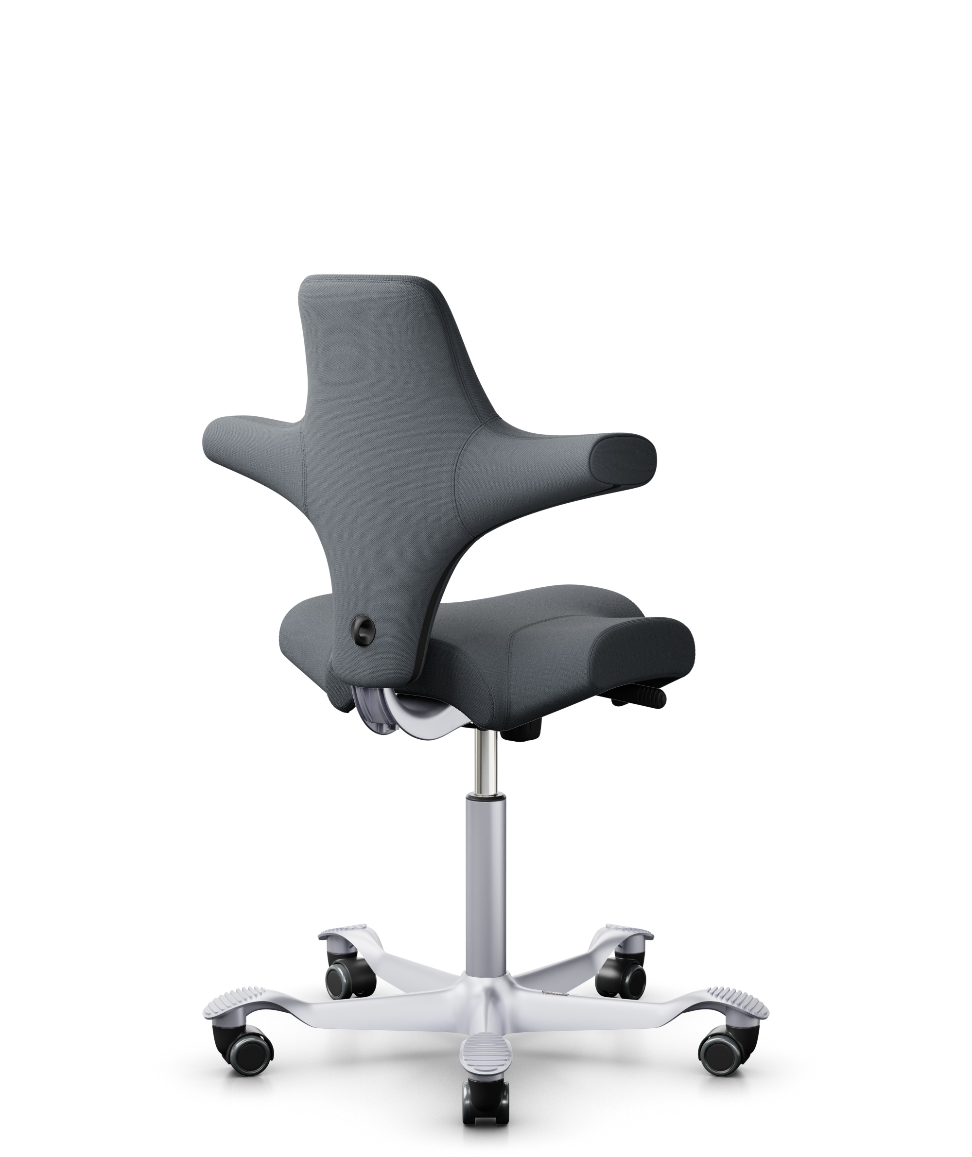 HAG Capisco 8106 Stoff Select Grau Gestell Silber