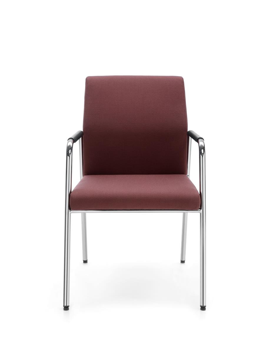 Profim Acos Pro Konferenzstuhl 4-Fuß mit Rollen, Armlehnen, nicht stapelbar