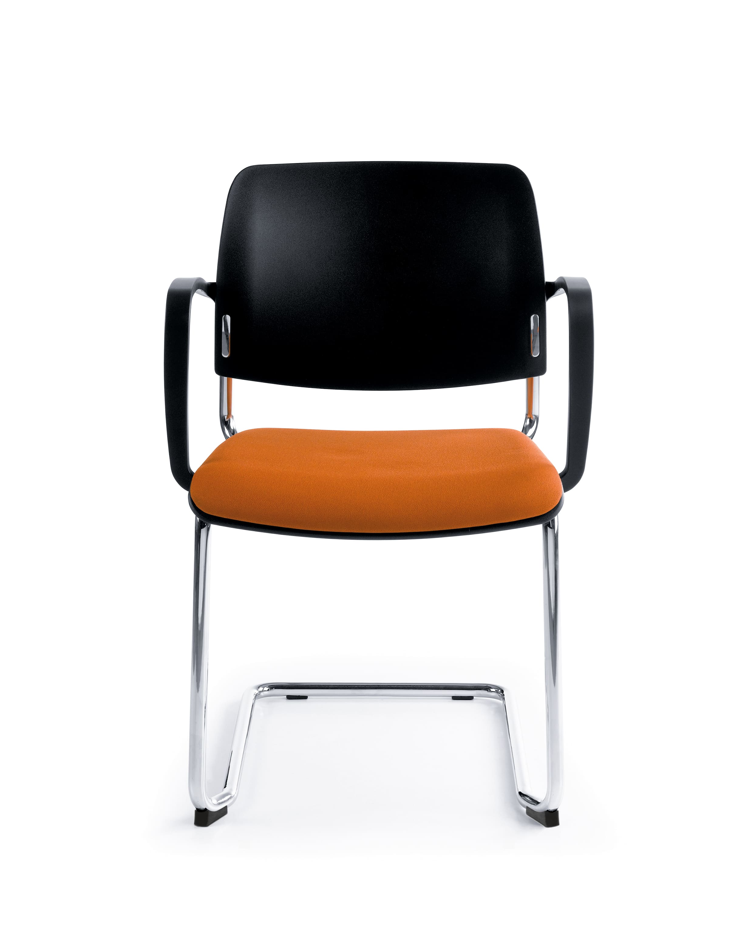 Profim Bit Konferenzstuhl, Freischwinger, Sitz gepolstert, Rückenlehne aus Kunststoff