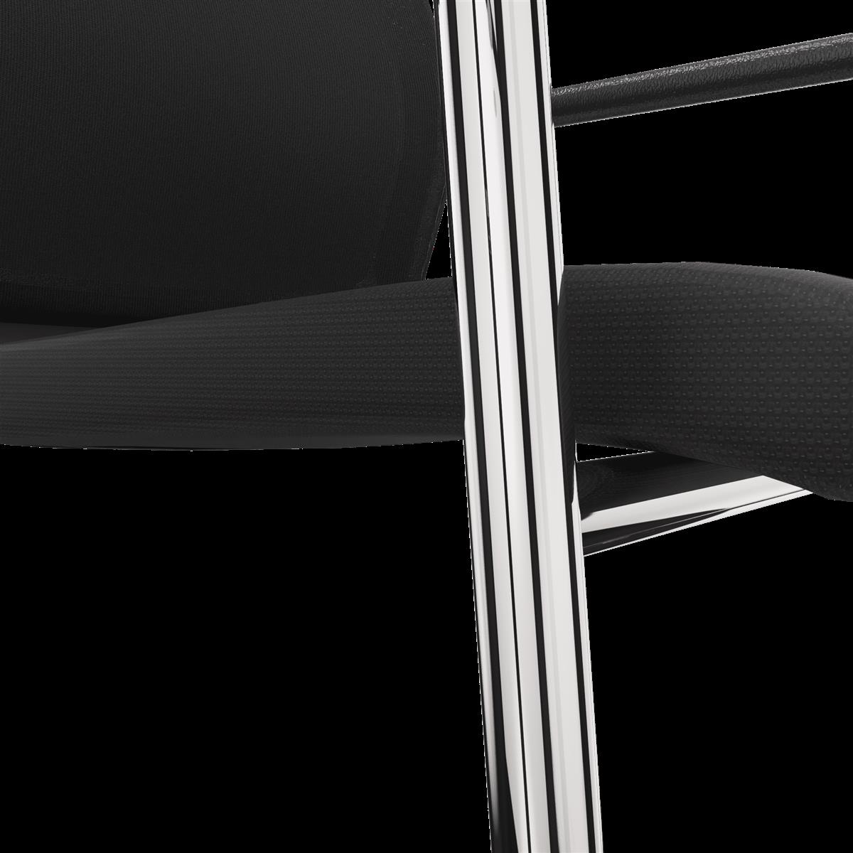 Dauphin Stilo mesh/style Freischwinger, stapelbar