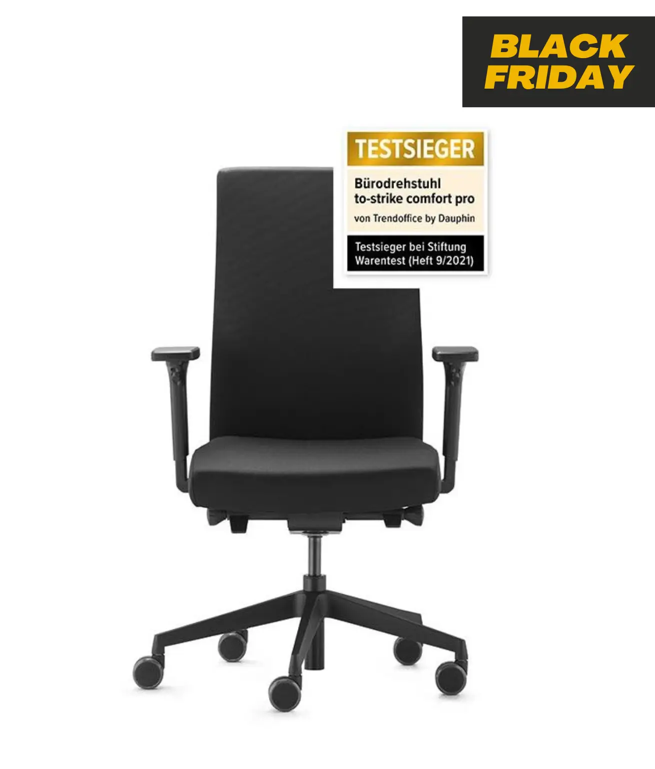 Dauphin to Strike Comfort 9248 PRO Testsieger bei Stiftung Warentest Bürodrehstuhl